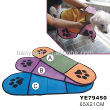 Promotional cheap high quality pet products/dog bath towel/massage glove